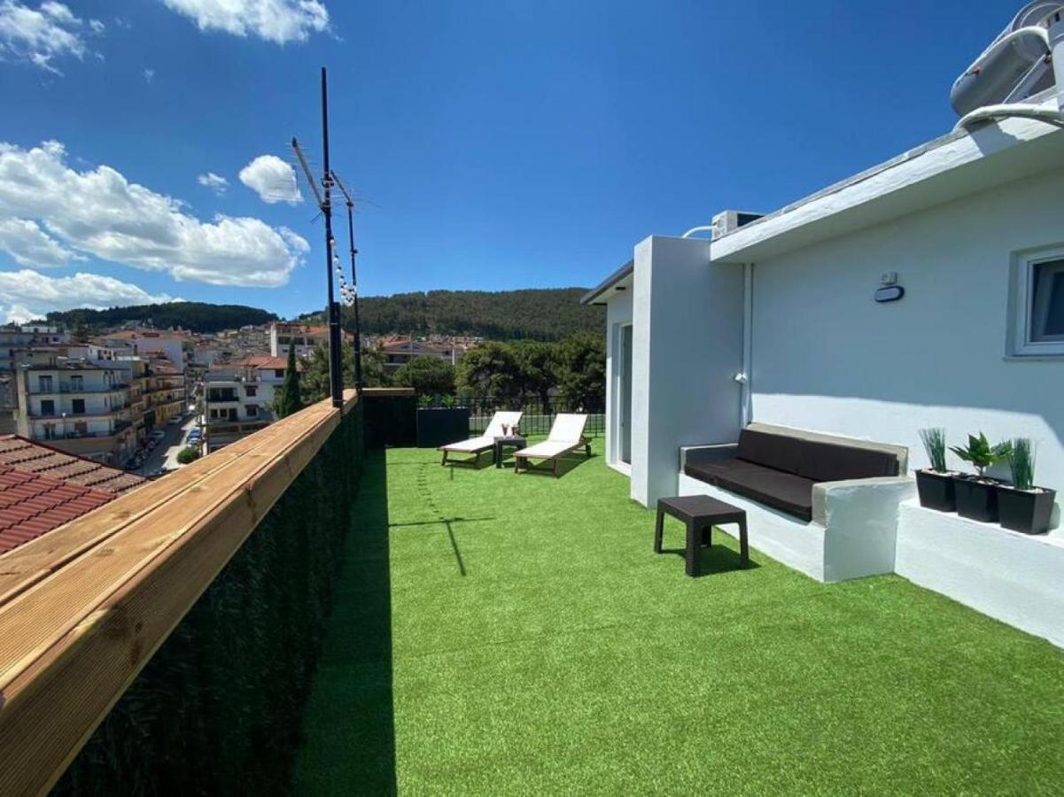 Rooftop Apartment With Garden In ヨアニナ エクステリア 写真